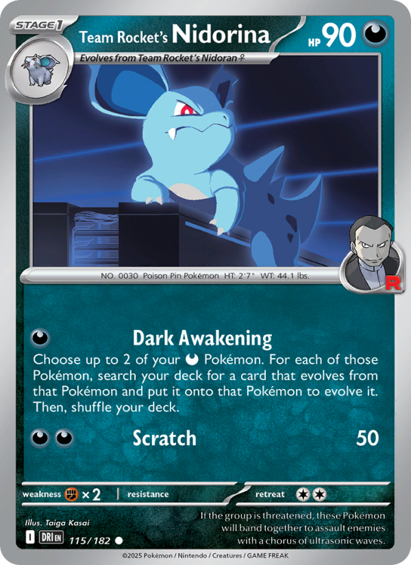 Team Rocket's Nidorina - Destined Rivals 115/182