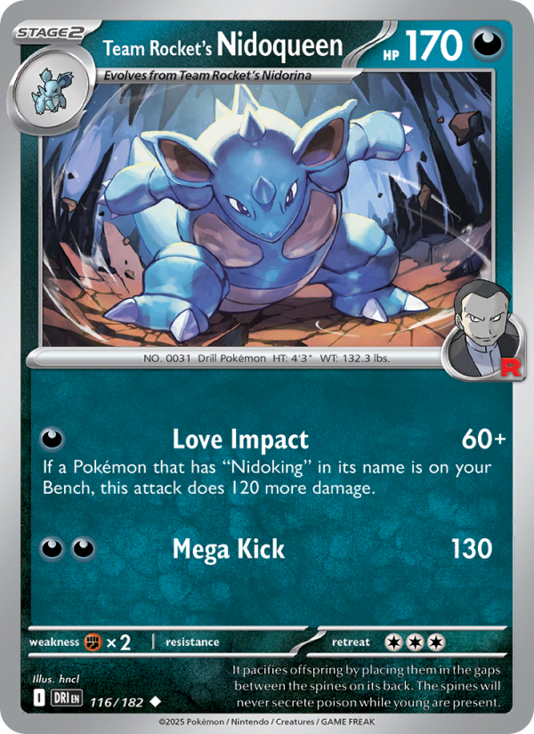 Team Rocket's Nidoqueen - Destined Rivals 116/182
