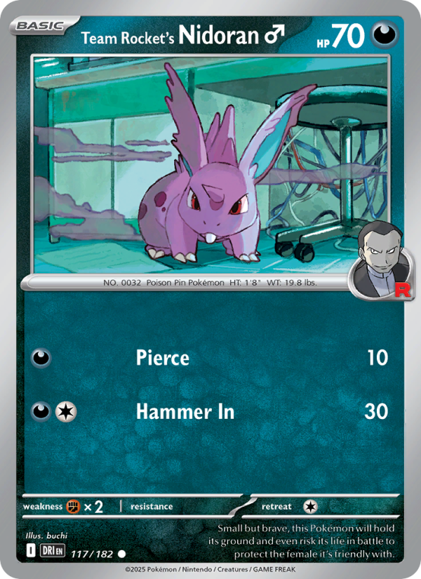 Team Rocket's Nidoran♂ - Destined Rivals 117/182
