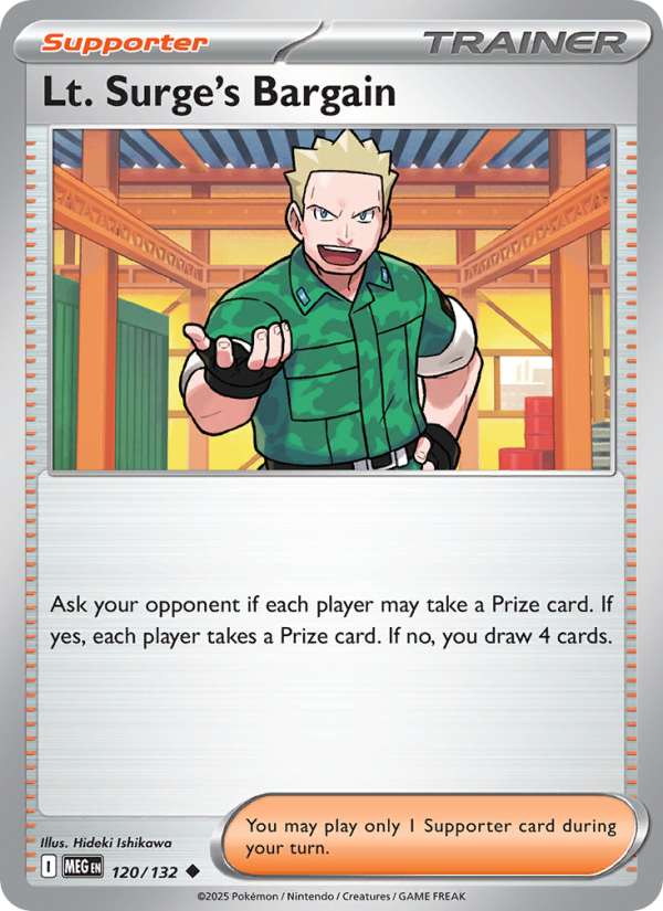 Lt. Surge's Bargain - Mega Evolution 120/132