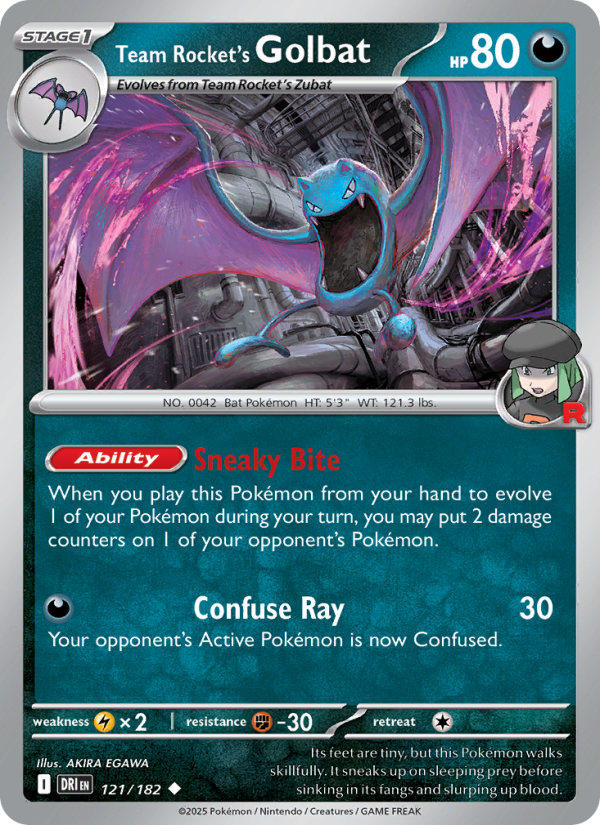 Team Rocket's Golbat - Destined Rivals 121/182