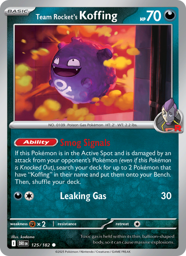 Team Rocket's Koffing - Destined Rivals 125/182