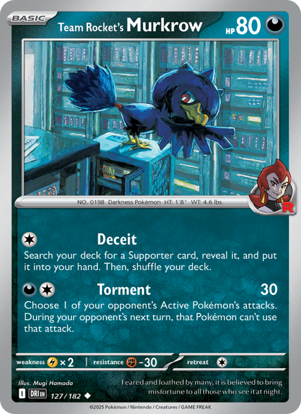 Team Rocket's Murkrow - Destined Rivals 127/182