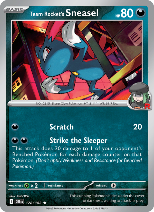 Team Rocket's Sneasel - Destined Rivals 128/182