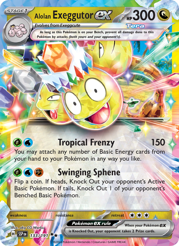 Alolan Exeggutor ex - Surging Sparks 133/191