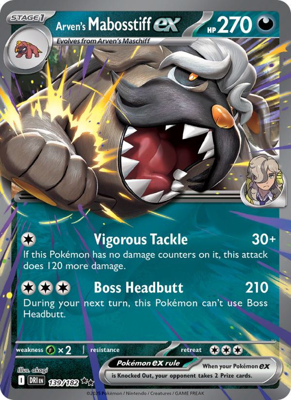 Arven's Mabosstiff ex - Destined Rivals 139/182