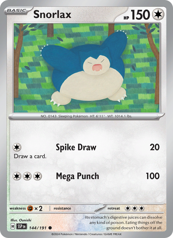 Snorlax - Surging Sparks 144/191