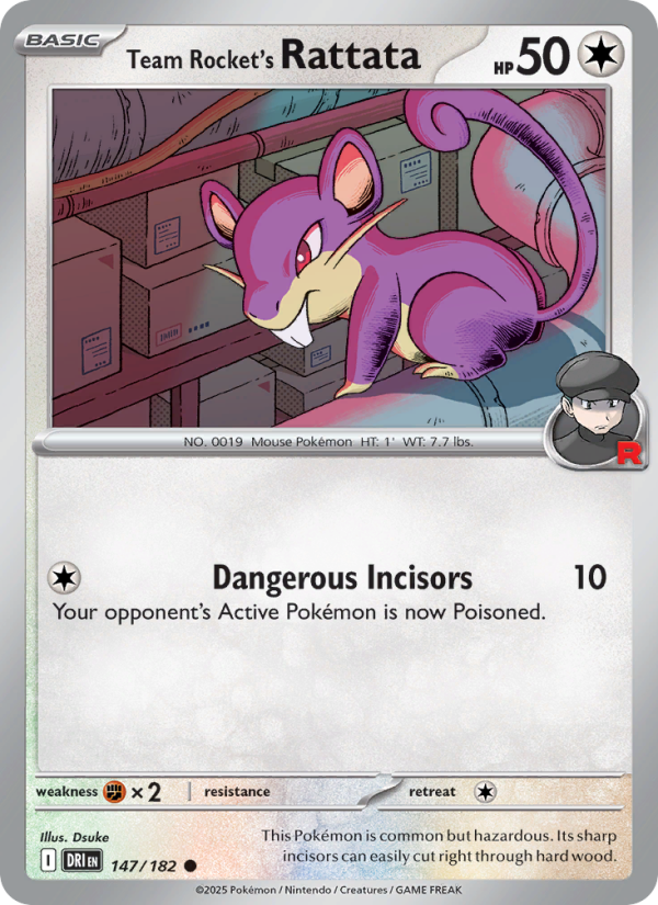 Team Rocket's Rattata - Destined Rivals 147/182