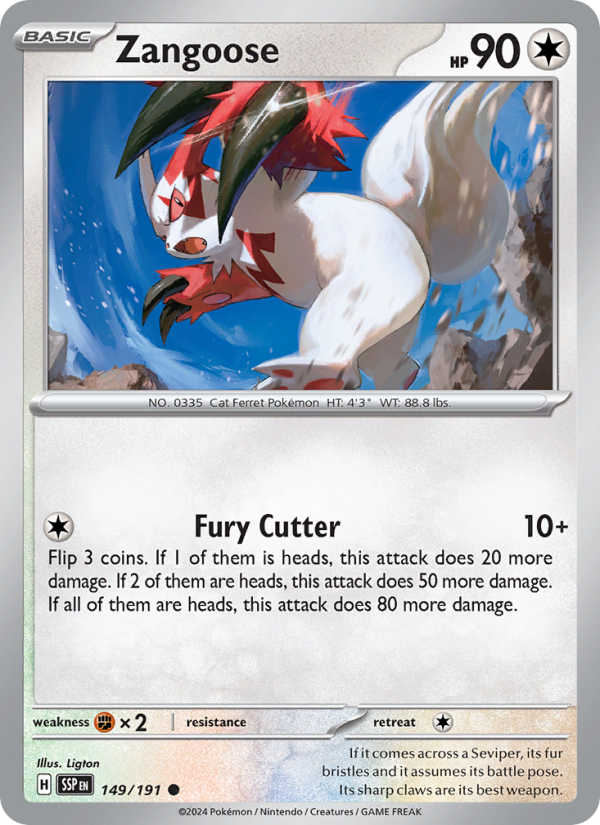 Zangoose - Surging Sparks 149/191