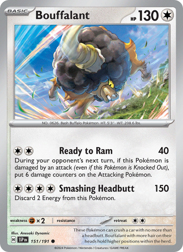Bouffalant - Surging Sparks 151/191
