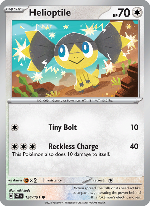 Helioptile - Surging Sparks 154/191