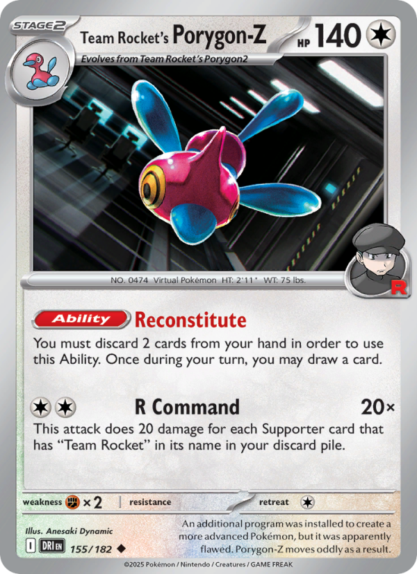 Team Rocket's Porygon-Z - Destined Rivals 155/182