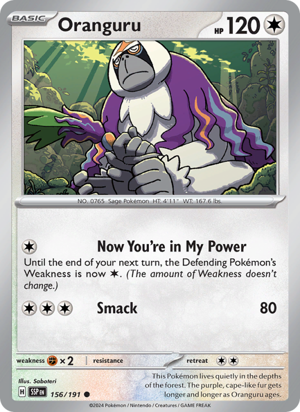 Oranguru - Surging Sparks 156/191