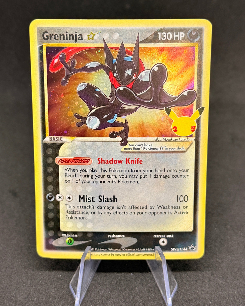 Greninja Gold Star - SWSH144 - Promo - Celebrations (Lightly played)