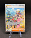 Trading card featuring an animated character on a dark background